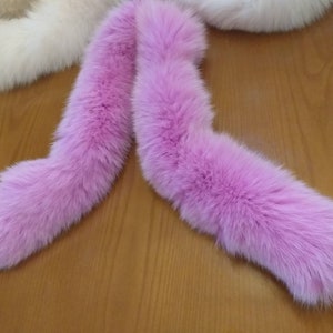 Fur Scarf, Pink Fur Scarf,real Fur - Etsy