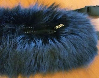 FOX BELT BAG!Brand New Real Natural Genuine Fur