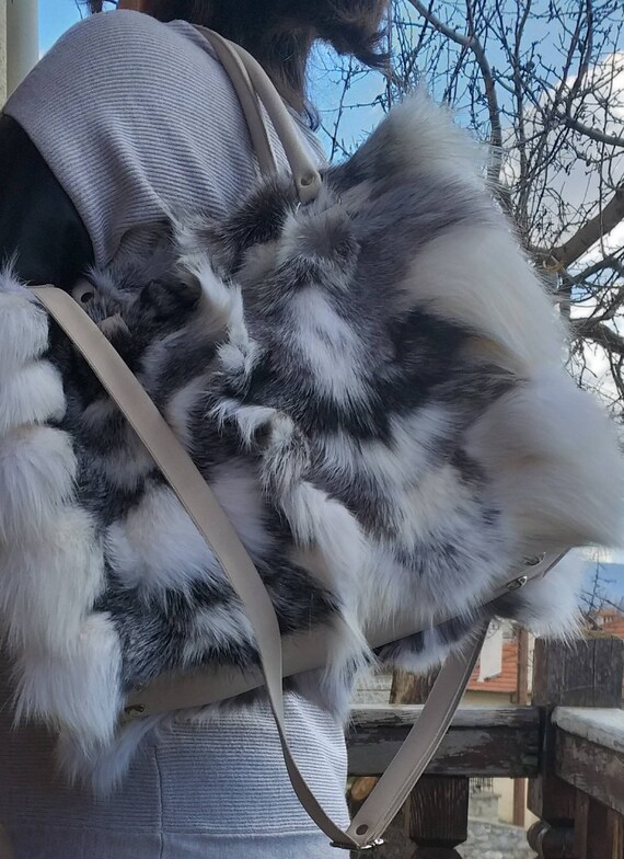 FOX FUR Bag!brand New Real Natural Genuine Fur! - Etsy