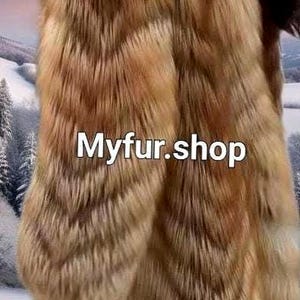 FULLPELT RED FOX Fur coat!Brand New Real Natural Genuine Fur