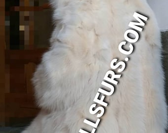 Men's HOODED FOX Fur Coat!Brand New Real Natural Genuine Fur!
