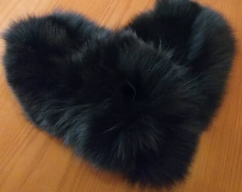 Black Fox UNISEX FUR GLOVES!Brand New Real Natural Genuine Fur