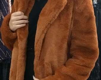 REX FUR COAT!Order Any color!Brand New Real Natural Genuine Fur!