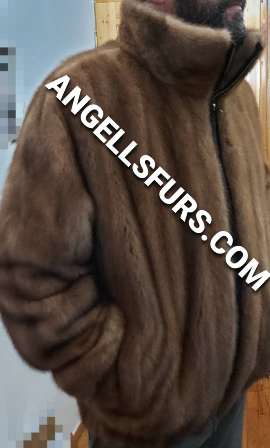MEN S MINK BOMBER Fullpelts Jacketorder Any Colorbrand New Real