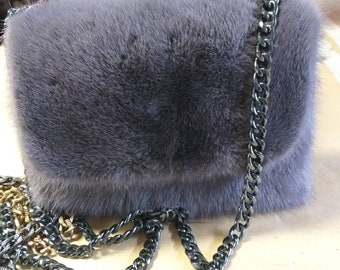 MINK Fullpelt Fur Bag!Order any color!Brand New Real Natural Genuine Fur