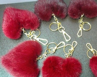 Fur Poms-Keychains