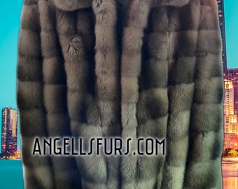 MEN'S SABLE Fur Coat!Fullpelts Brand New Real Natural Genuine Fur