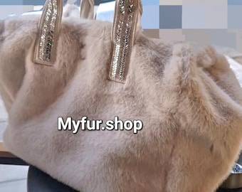 MINK Fullpelt fur Handbag!Brand New Real Natural Genuine Fur!