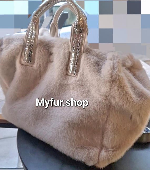 Borsa a mano in pelliccia di visone! Nuova di zecca, vera