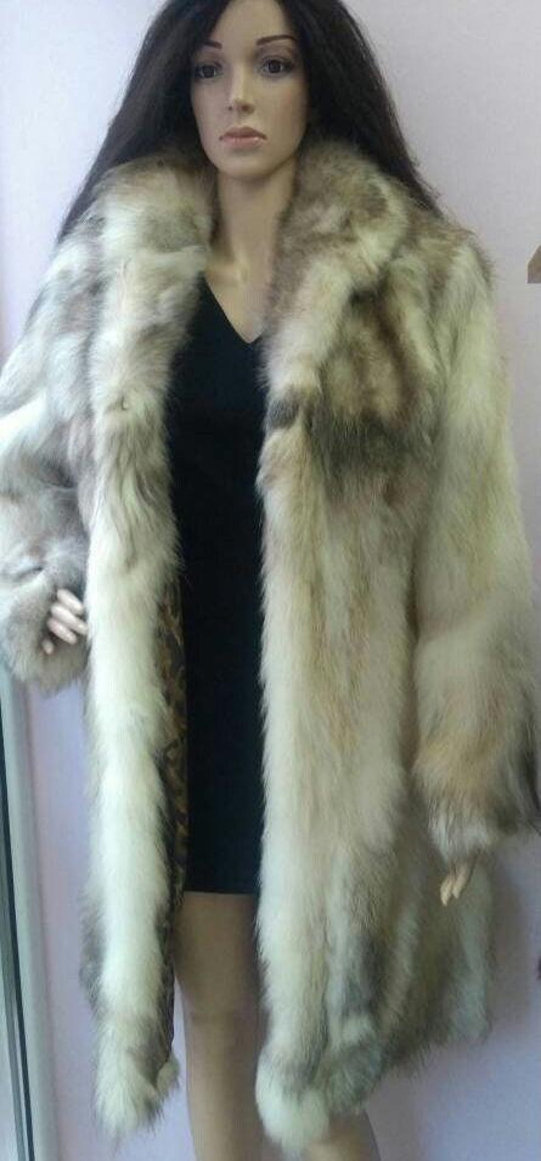 ラクーンファーコート！新品、本物の天然毛皮！ - Etsy 日本