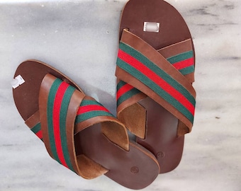 MEN'S REAL LEATHER Sandals!