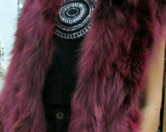 FOX FUR VESTS!Brand New Real Natural Genuine Fur!