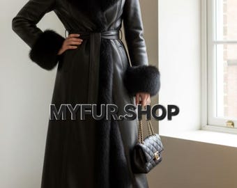 Leather fur-Parka fur