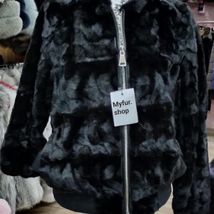 Men&#39;s MINK BOMBER Jacket!Brand New Real Natural Genuine Fur!