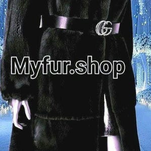LONG MINK Fullpelts Fur Coat!Brand New Real Natural Genuine Fur!