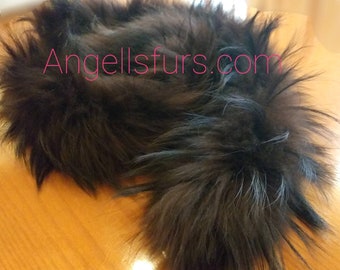 Long hair FOX Scarf! Brand New Real Natural Genuine Fur