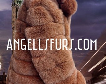 MEN'S FULLPELTS FOX Fur Coat!Order Any Color!Brand New Real Natural Genuine Fur!