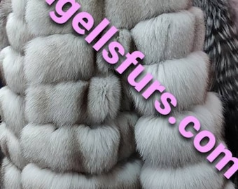 BLUE FOX FULLPELTS coat!Brand New Real Natural Genuine Fur!