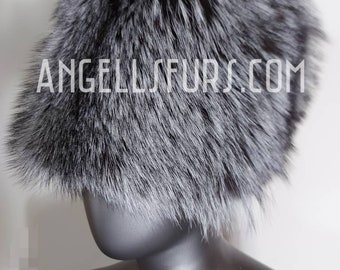 TALL FOX Fur Hats!UNISEX!Brand New Real Natural Genuine Fur!