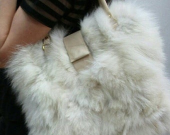 FOX FUR BAG!Brand New Real Natural Genuine Fur!