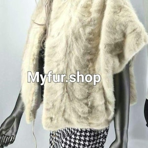 MINK Fur CAPE,Fur Top!One Size!Brand New Real Natural Genuine Fur!