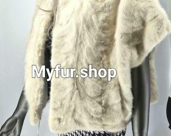 MINK Fur CAPE,Fur Top!One Size!Brand New Real Natural Genuine Fur!