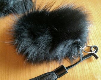 FOX FUR WALLET-Keychain!Brand New Real Natural Genuine Fur!Order Any color!