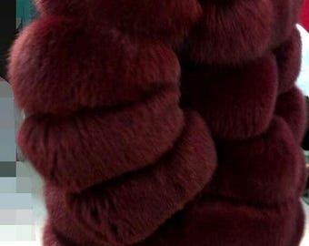 FULLPELTS FOX COAT in Any color!Brand New Real Natural Genuine Fur!