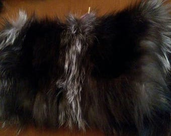 SILVER FOX Envelope style Fur  Bag!Brand New Real Natural Genuine Fur!