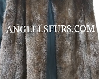 MEN'S MINK FULLPELTS Vest!Brand New Real Natural Genuine Fur!