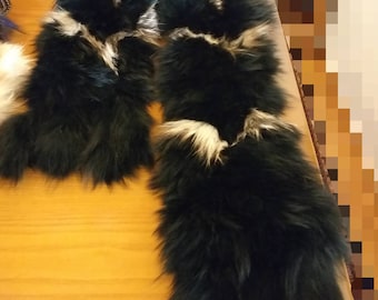LONG FOX SCARF!Brand New Real Natural Genuine Fur!
