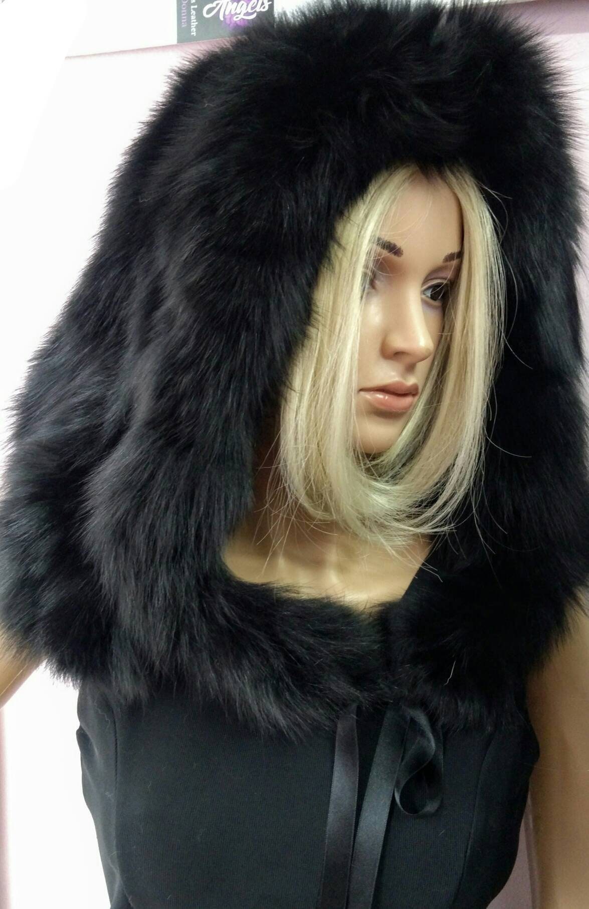 FOX FUR HOODS!Order Any color!Brand New Real Natural Genuine Fur!