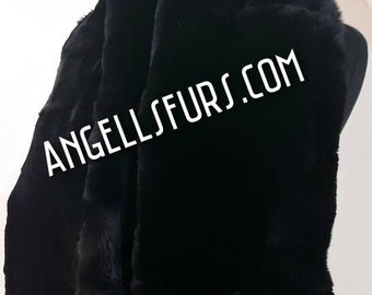 DOUBLE REX Scarves!Brand New Real Natural Genuine Fur!