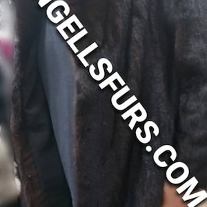Herren LANGE NERZ FULLPELTS Pelzmantel!Brand New Echtpelz!