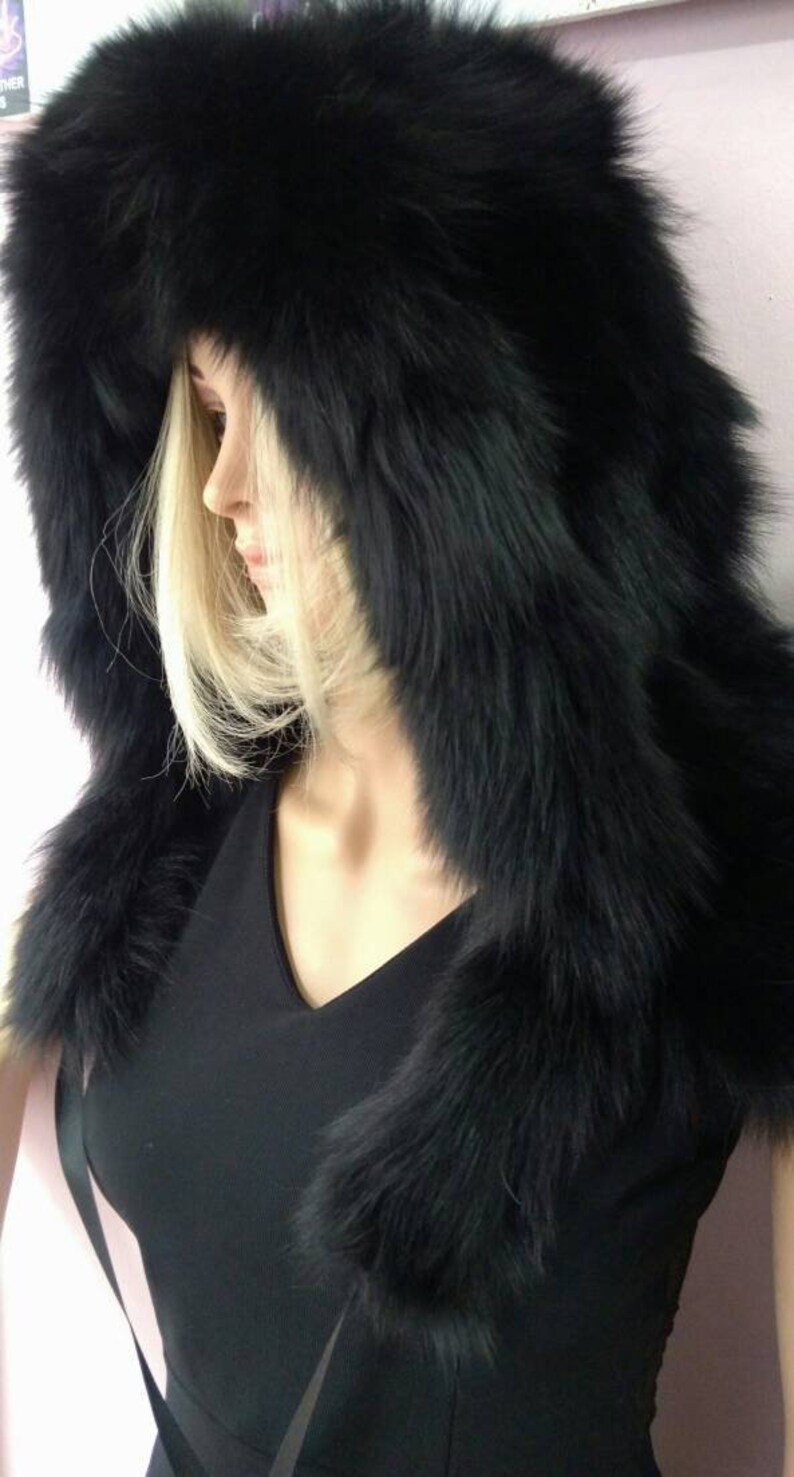 real fur hood