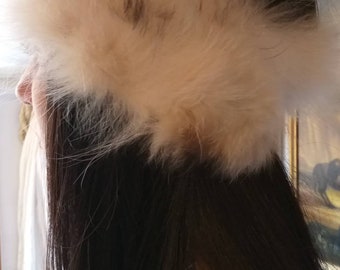 New!Natural Real Raccoon fur  Headband!