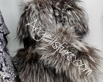 SILVER FOX Fur SACHET Bags!Brand New Real Natural Genuine Fur!