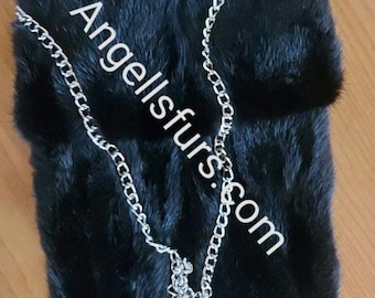 MINK Fur Crossbody Bag!Brand New Real Natural Genuine Fur! Order ANY COLOR!
