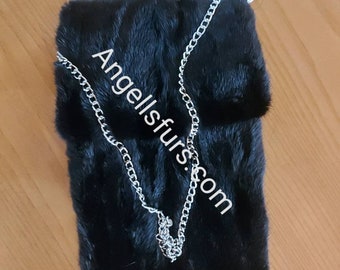 MINK Fur Crossbody Bag!Brand New Real Natural Genuine Fur! Order ANY COLOR!