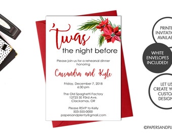 rehearsal dinner invitations etsy