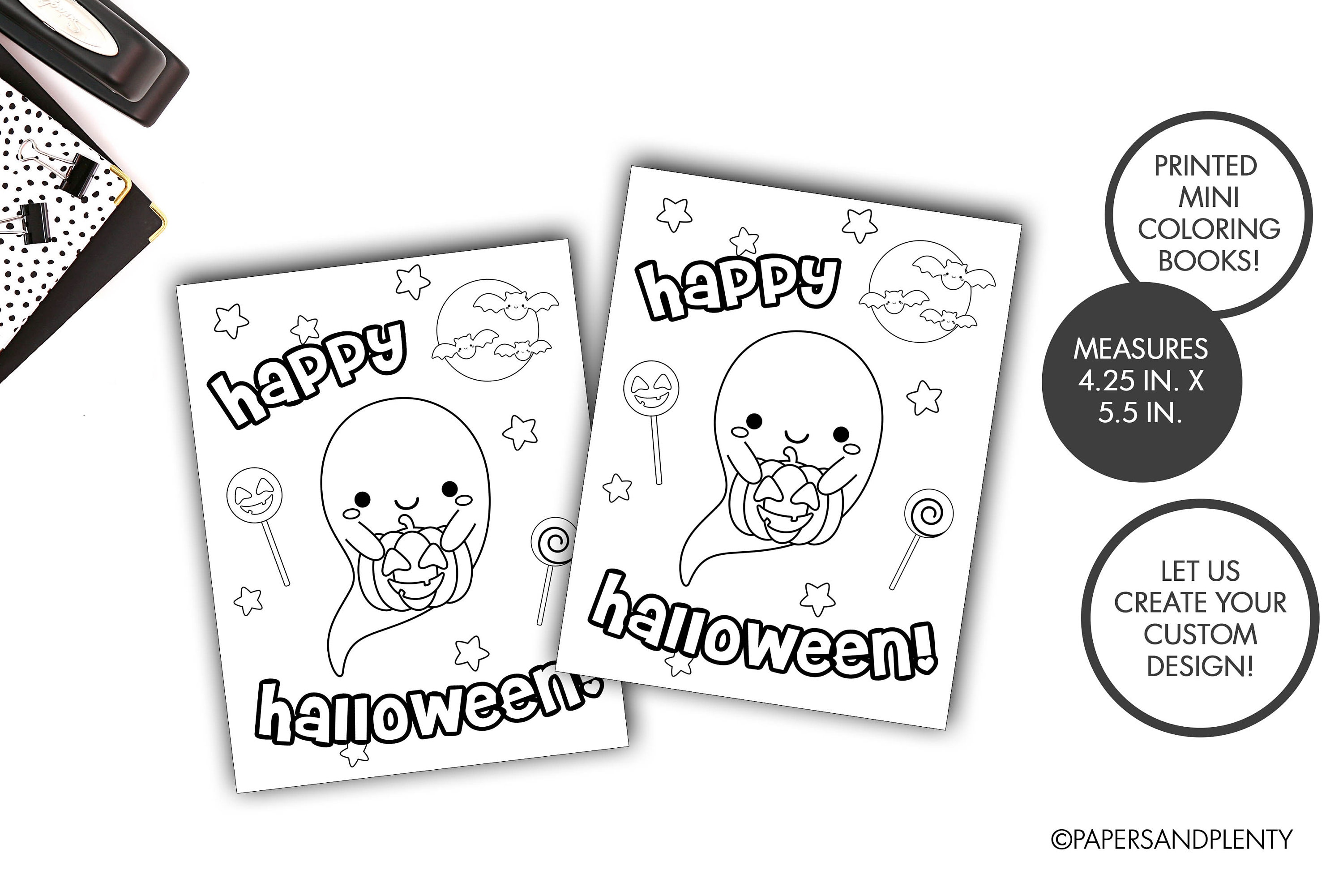 10 Halloween Kids Mini Coloring Books, Kids Activity Book, Kids