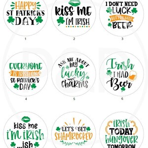 St. Patrick's Day Pin Button Set | Holiday Buttons | Happy St. Patrick ...
