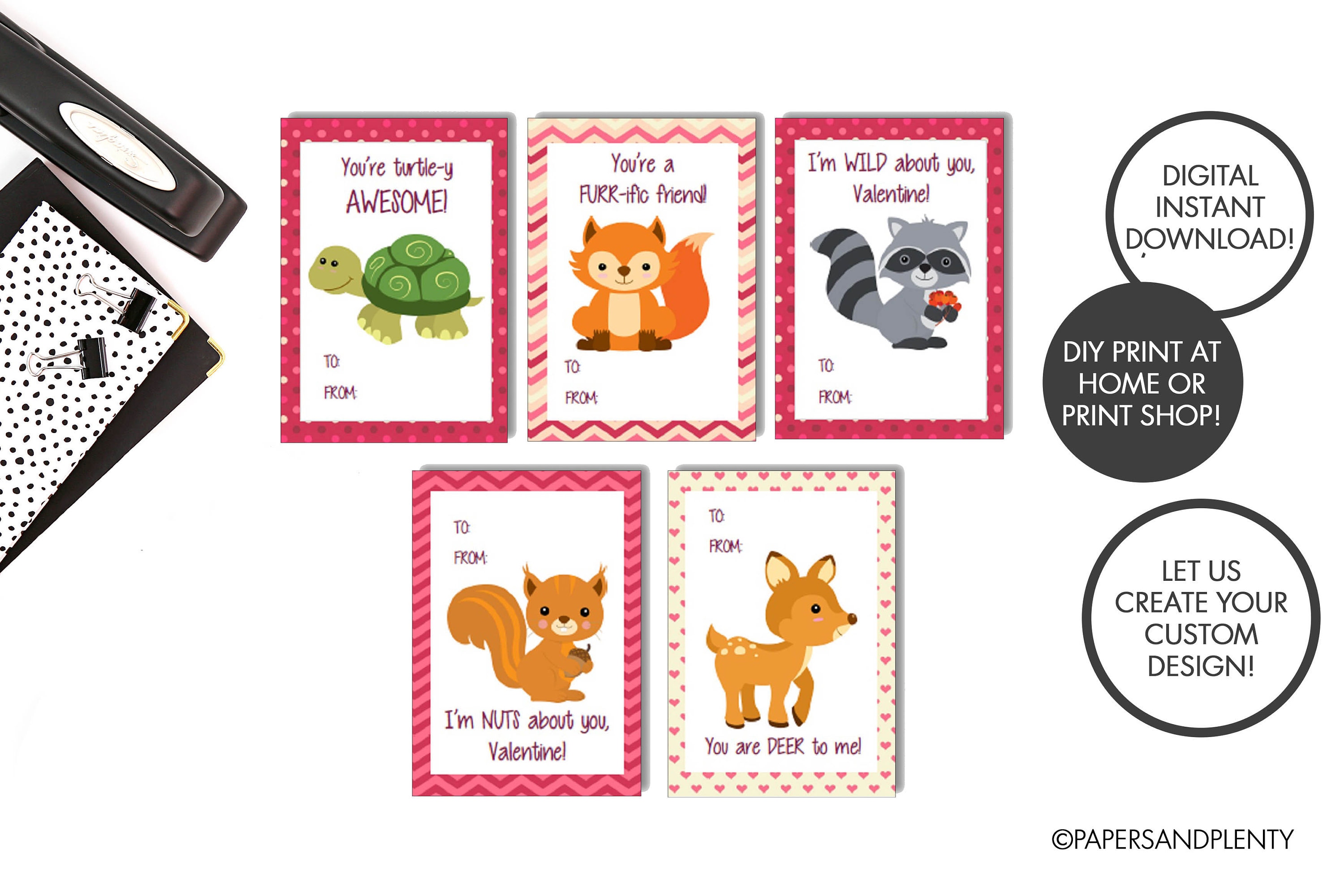 Kids Valentines Printable - Etsy