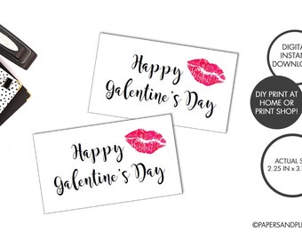 DIGITAL FILE - Happy Galentine's Day Gift Tags | Be My Galentine | Valentine Gift Tags | Best Friend Gifts | Gifts for Girls | Favor Tags