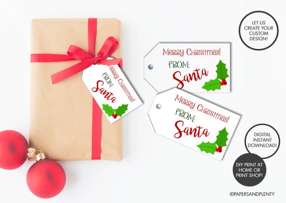 Download Free Santa Gift Tag Printables - The Idea Room