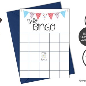 PRINTED Baby Shower BINGO | Baby Shower Games | Baby Shower Activities | Baby Bingo Card | Baby Sprinkle Bingo |Gender Neutral Baby Sprinkle