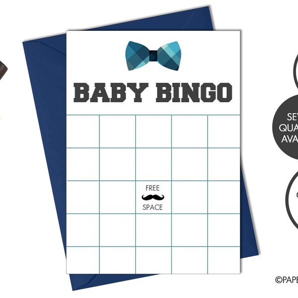 Bow Tie Bingo Etsy