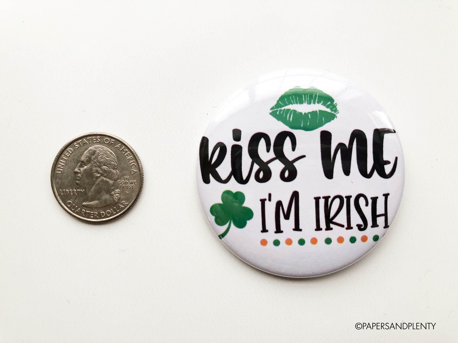 St. Patrick's Day Pin Button Set Holiday Buttons Happy - Etsy