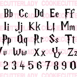 Lightning Cookie Stamps Letter & Number Sets - FAST Shipping - Choose Your Own Size!