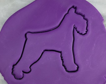Schnauzer Cookie Cutter #1 - SHARP EDGES - FAST Shipping - Choose Your Own Size!